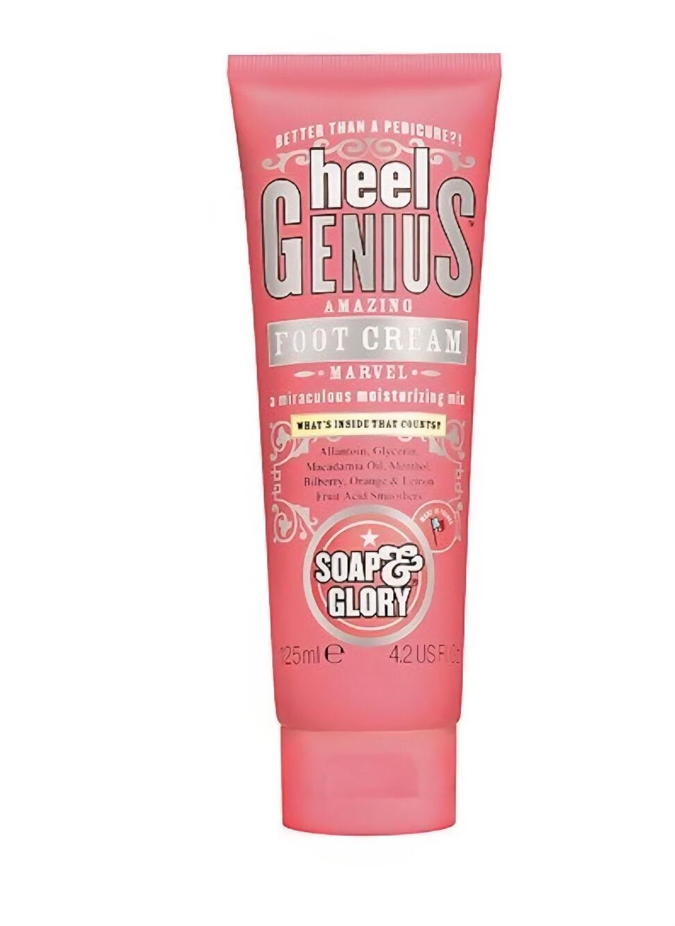 Soap & Glory Heel Genius Foot Cream - Vibrant Pink 4.2 Oz New